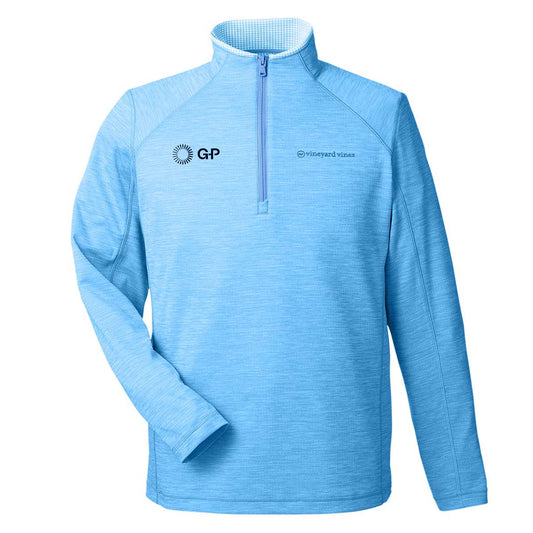 Vineyard Vines Sankaty Quarter-Zip Pullover - Ocean Breeze - Men's
